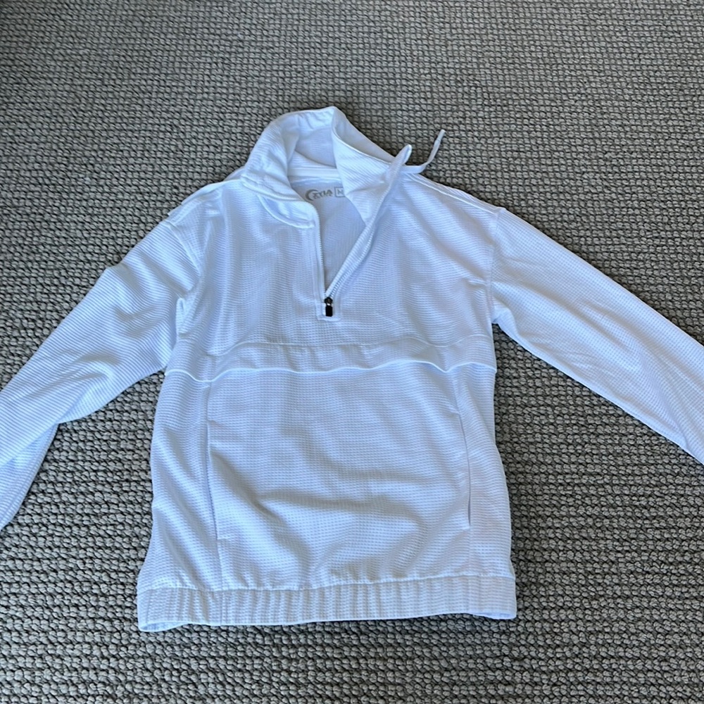 White Half Zip